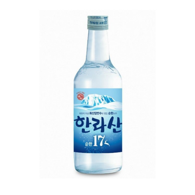 Jeju Hallasan Zero Sugar Premium Soju  360ml (17% Alc)/한라산 순한 Zero Sugar 360ml (17% Alc)