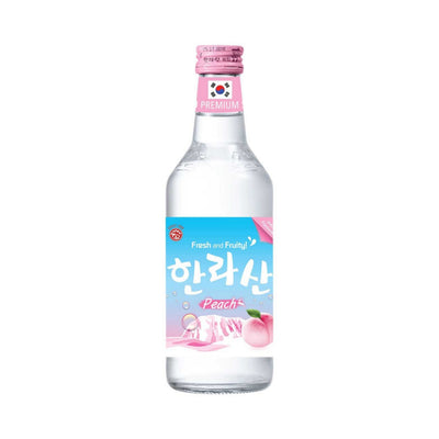 Jeju Hallasan Peach Premium Soju  360ml (12% Alc)/한라산 복숭아 소주 360ml (12% Alc)