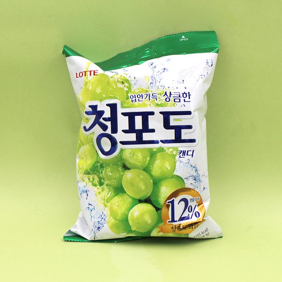 Lotte Grape candy 153g/롯데 청포도 캔디 153g