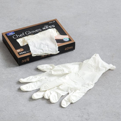 Cleanlab Chef Gloves 40ea/크린랩 셰프장갑 40매