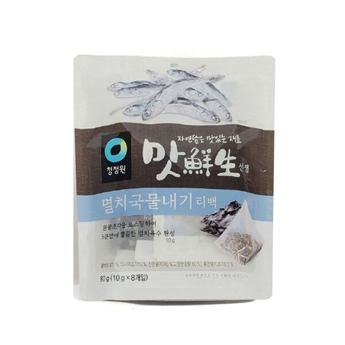 CJW ANCHOVY FLAVOR SOUP STOCK BAG 청정원 맛선생 멸치국물내기/티백 10g*8T