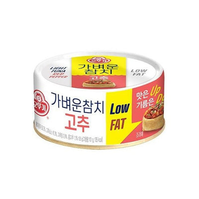 Ottogi Light Tuna Pepper Can Low Fat 135g/오뚜기 가벼운참치 고추 캔 Low Fat 135g