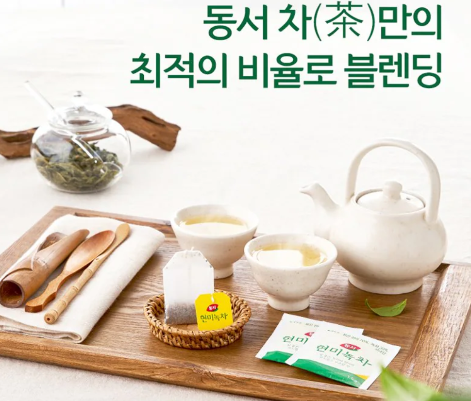 Dongsuh Brown Rice Green Tea 30g(1.2g x 25 teabags)동서 현미녹차 30g(1.2gx25티백)