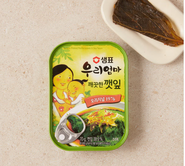 Sempio My Mon Salted Perilla Leaves Original 1976 70g/샘표 우리엄마 깨끗한 깻잎 오리지널 1976 70g