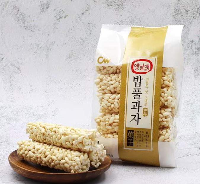 CW Old-Fashioned Rice Puffs Sweet Korean Snack 90g/ 청우 옛날애 밥풀과자 90g