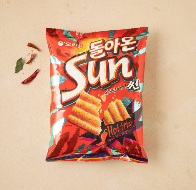 Orion The Taste of the Sun Ssun Chip Hot Spicy 80g/오리온 썬칩 핫 스파이시 맛 80g
