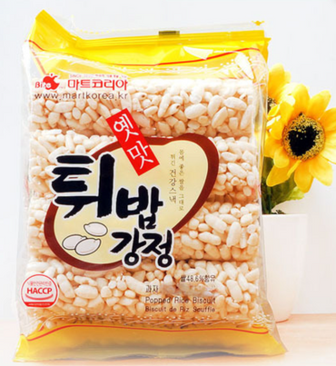 Mart Korea Puffed Rice Snack 70g /마트 코리아 튀밥 강정 70g