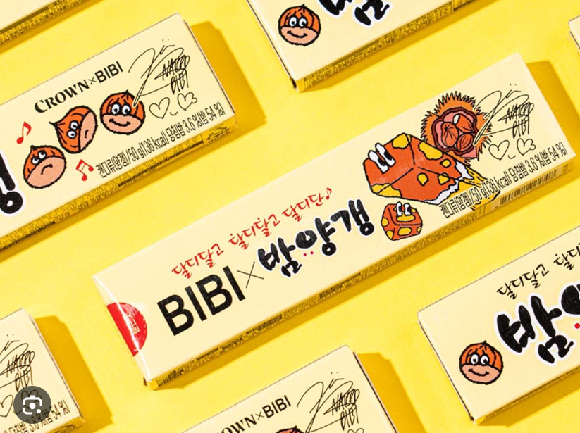 Crown BIBI X Chestnut jelly 50g /크라운 BIBI X 밤양갱 50g