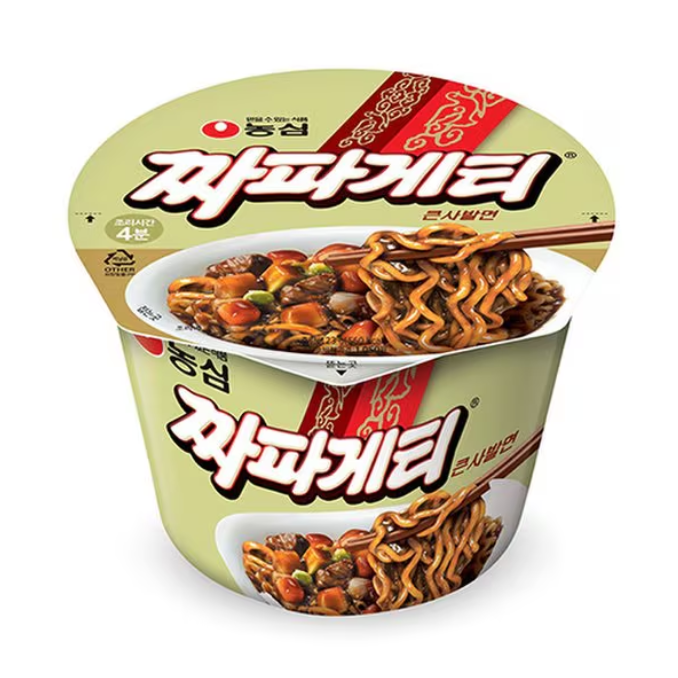 Nongshim Jjapageti Big Bowl 123g/농심 짜파게티큰사발 123g