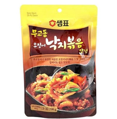 Sempio Mugyodong Stir-fried Octp[is amd sqiod Sauce 130g/샘표 무교동 오징어 낙지볶음양념 130g