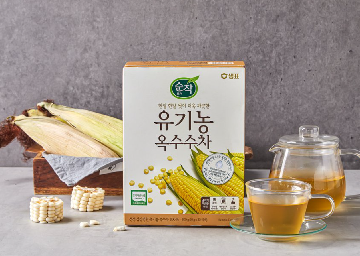 Sempio Sunjak Organic Corn Tea 300g(10gx30 teabags)/샘표 순작 유기농 옥수수차 300g(10gx30티백)