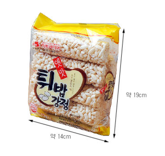 Mart Korea Puffed Rice Snack 70g /마트 코리아 튀밥 강정 70g