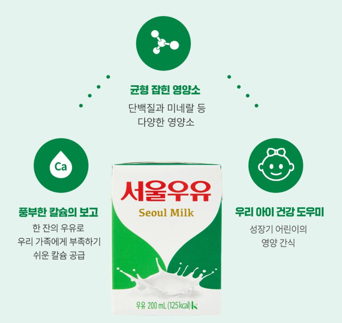 Seoul Milk Sterilized Seoul Milk 200ml x 24 packs /서울 우유 200ml x 24 팩