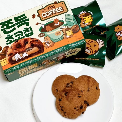 CW Chewy Chocolate Chips 90g(5pcs) 청우 쫀득초코칩 커피 90g(5개입)