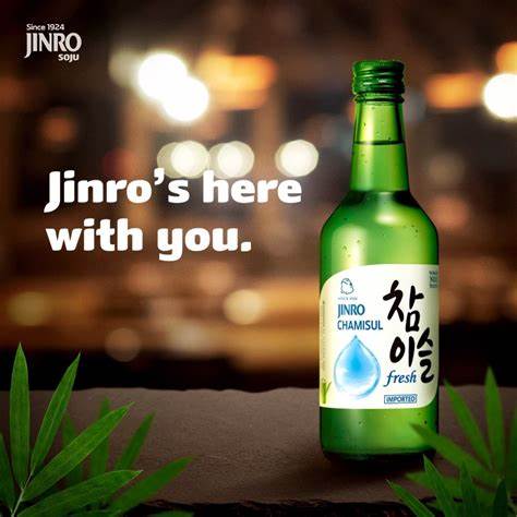 Jinro chamisul soju 360ml/ 진로 참이슬 360ml