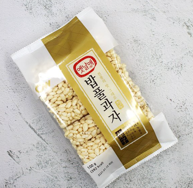 CW Old-Fashioned Rice Puffs Sweet Korean Snack 90g/ 청우 옛날애 밥풀과자 90g