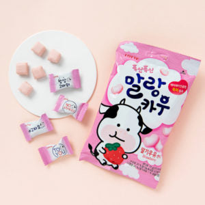 Lotte Mallangcow Strawberry 79g/롯데 말랑카우 딸기 79g