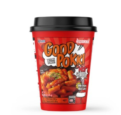 Hayanhaessal Good Pokki Tteokbokki Hot cup 120g/하얀햇살 떡뽁이 핫 컵 120g