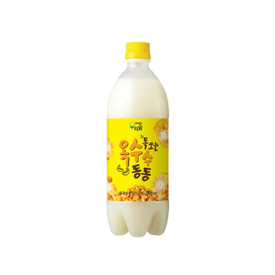 Woorisul Korea Corn Makgeolli Rice Wine 750ml(Alc 6%)/우리술 톡쏘는 옥수수 동동 막걸리750ml(Alc 6%)
