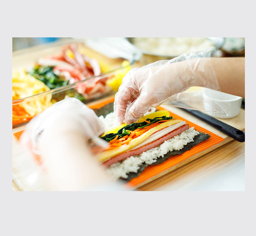 Gimbap Silicon Mat Maker Kit Rice Roll DIY Mold Kitchen Roller Rice Paddle / 실리콘 김밥말이