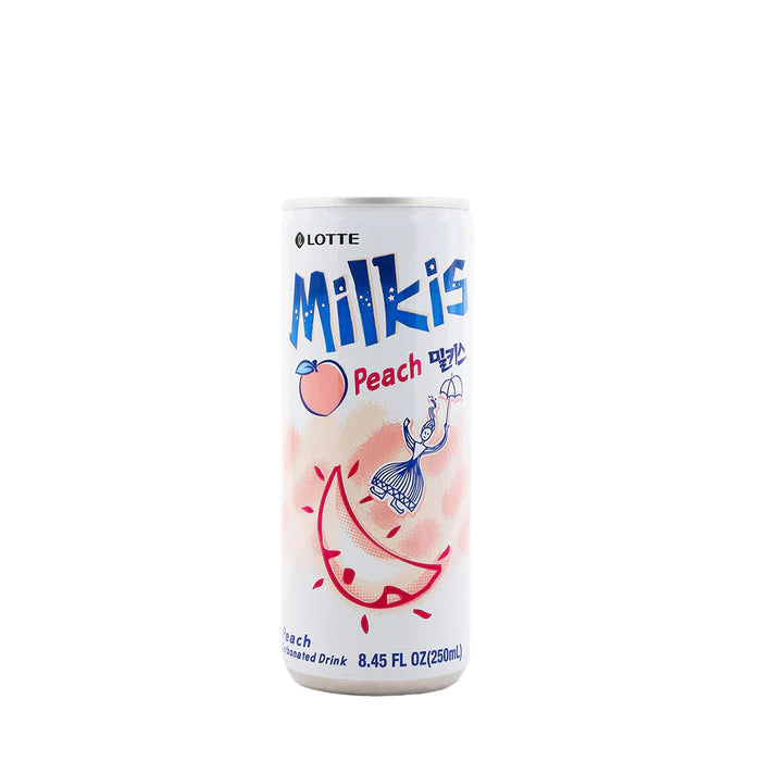 Lotte Chilsung Milkis Peach (can) 250ml/ 롯데 칠성 밀키스 복숭아 캔 250ml