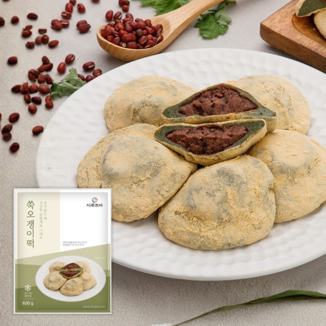 Sirujoa] Unhardened Mugwort Cucumber Rice Cake 600g (60g x10ea