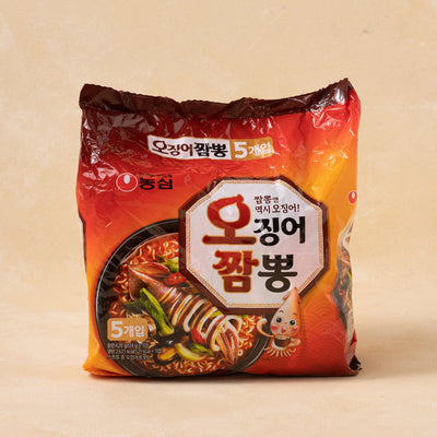 Nongshim Jjamppong Noodle pack 124gx5ea/농심 진짬뽕 멀티팩 124gx5개입