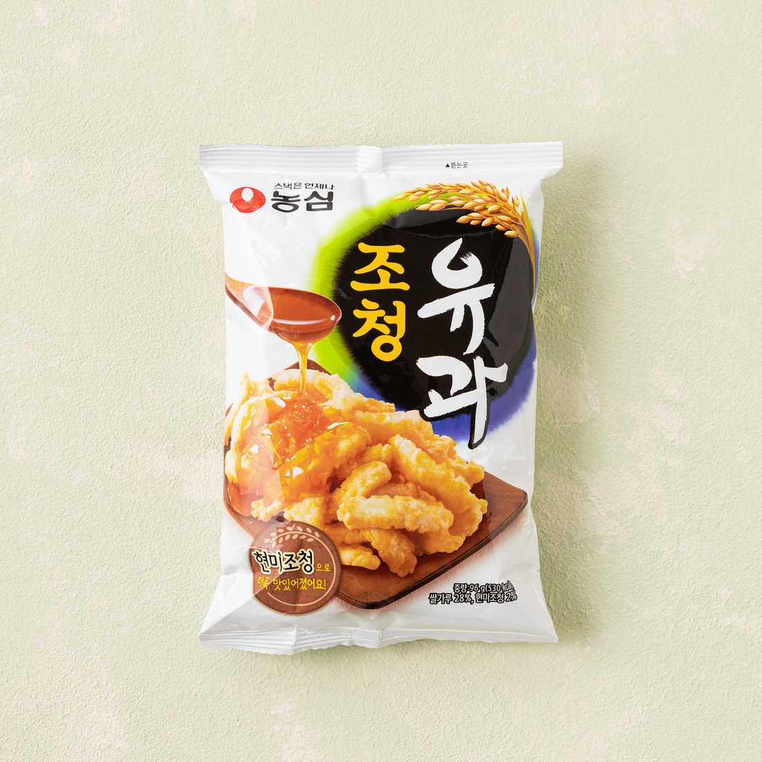 Nongshim Jo-Cheong Yugwa (Traditional Korean Rice Snack with Grain Syrup)  96g/농심 조청 유과 96g