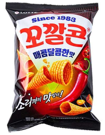 Lotte Bugles Sweet & Spicey Flavor 67g/롯데 꼬깔콘 매콤달콤한맛 67g