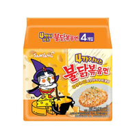[Samyang] Quatro Cheese Buldak Hot Chicken Ramen Multi (145g x 4p) / 삼양 4가지치즈 불닭볶음면 (145g x 4p)
