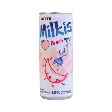 Lotte Chilsung Milkis Peach (can) 250ml/ 롯데 칠성 밀키스 복숭아 캔 250ml