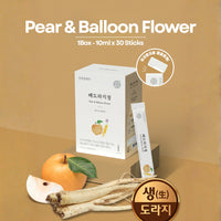 [CHUNHO N CARE] Pear & Balloon Flower Stick 1 Box (10ml * 30Sticks) / 천호엔케어 배도라지청 1박스(30포)
