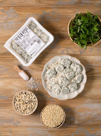 [KONG]Hulled Red Bean Mugwort Rice Cake 200g 콩사랑 거피팥고물쑥인절미 200g