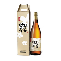 Lotte Baekhwasubok Rice Wine Sake 1.8ml Acl 13%/롯데 백화수복 1.8ml Acl 13%