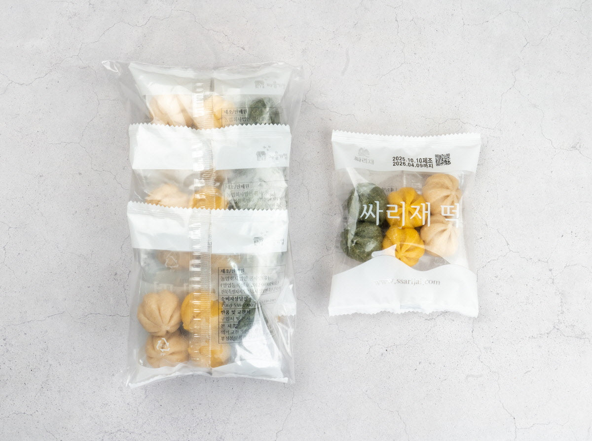 [KONG]Three-Color Honey Rice Cake 80gx5pack 콩사랑 삼색꿀떡 80gx5팩