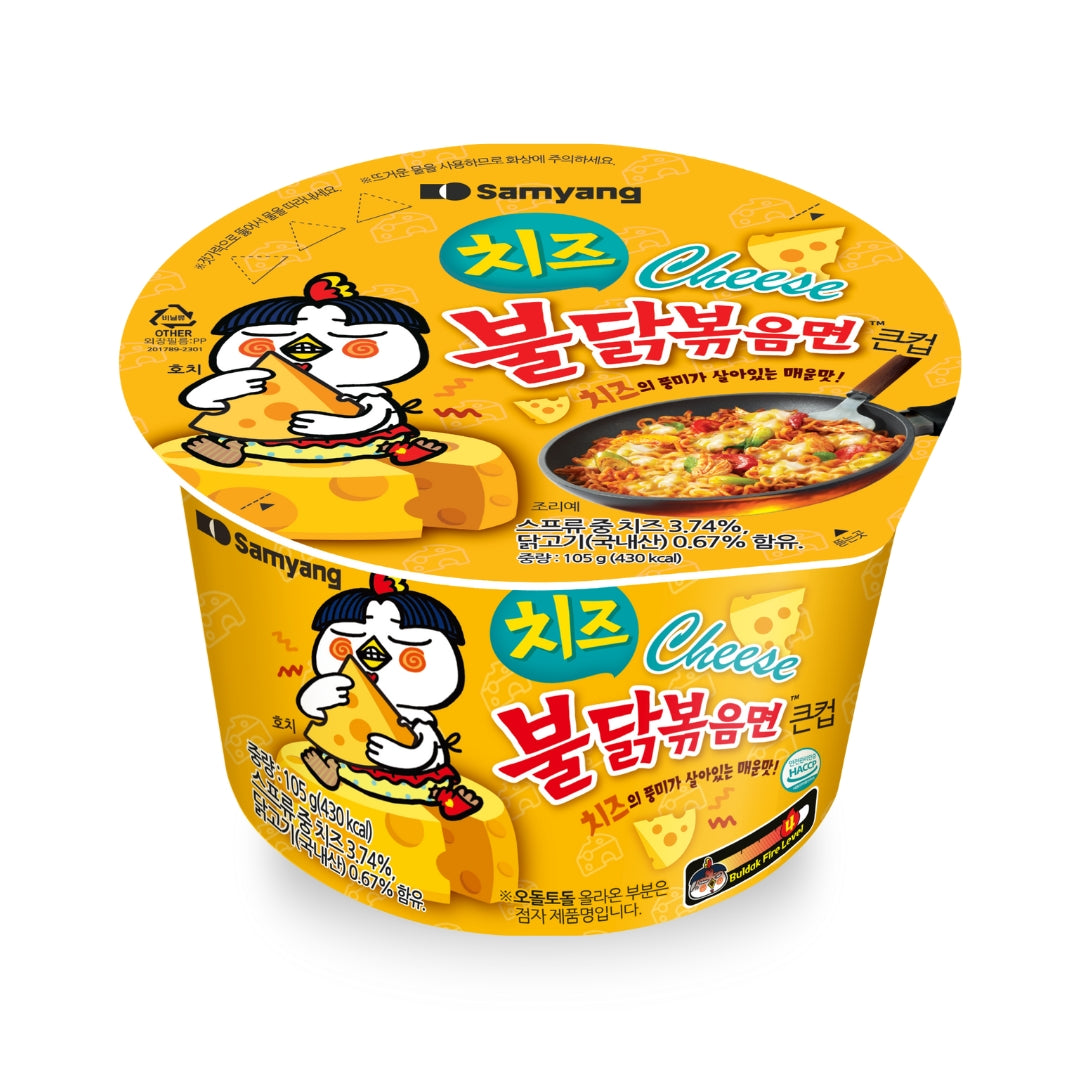 [Samyang] Cheese Buldak Hot Chicken Ramen Big Cup 105g / 삼양 치즈 불닭볶음면 큰컵 105g
