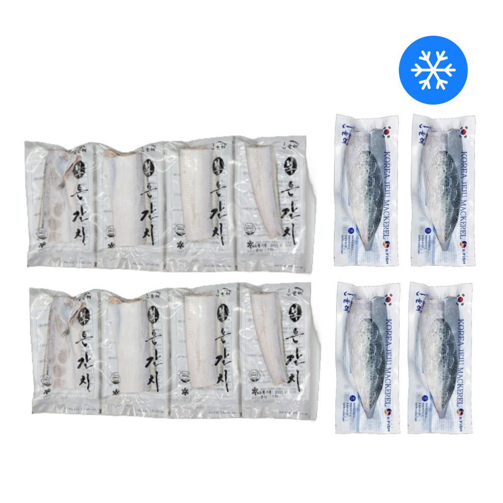 [New Year Gift Set] Jeju Hairtail 제주 은갈치400g x 2 Pack + Jeju Mackerel Fillet 제주 고등어살 160g x 4 Pack