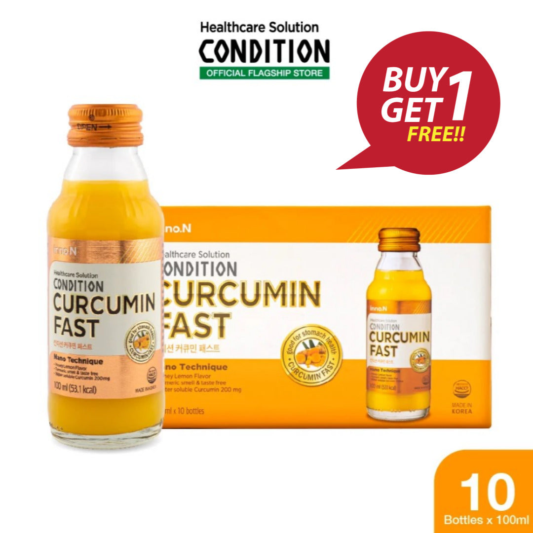 [1+1] Kolmar Curcumin Fast Drink 100ml x 10 bottle(1box) / Kolmar 커큐민(강황) 패스트 음료 100ml x10병(1박스)