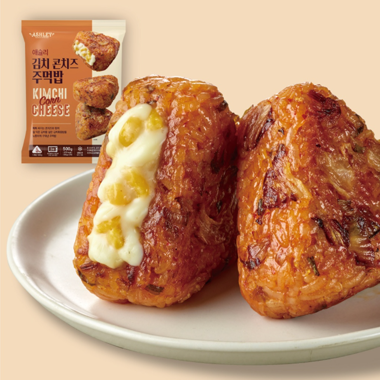 [Ashley] Kimchi Corn Cheese Rice Ball (100g*5pcs) / 애슐리 김치 콘치즈 주먹밥(5개입)