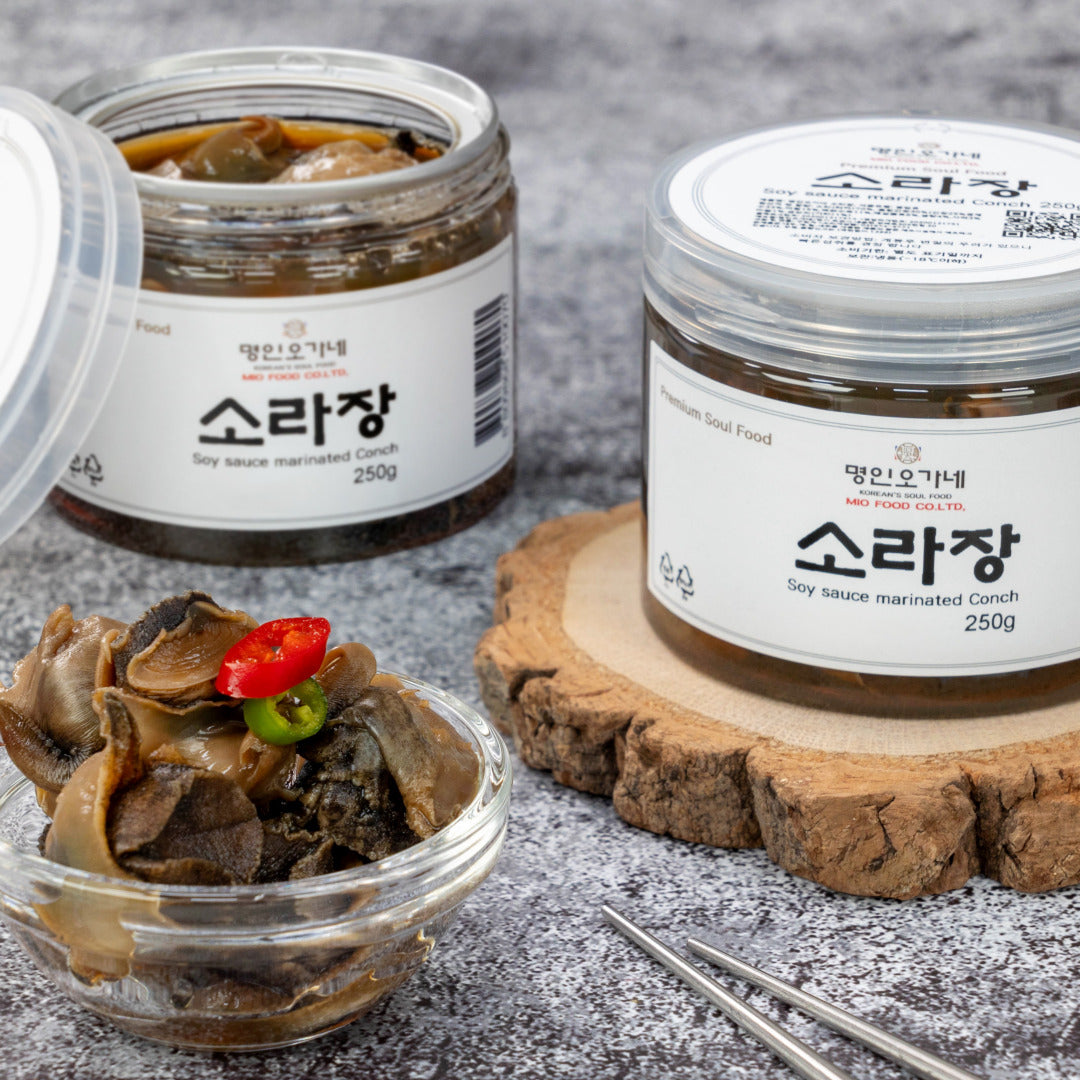 [Ohganae] Soy Sauce Marinated Conch 250g 명인 오가네 소라장 250g