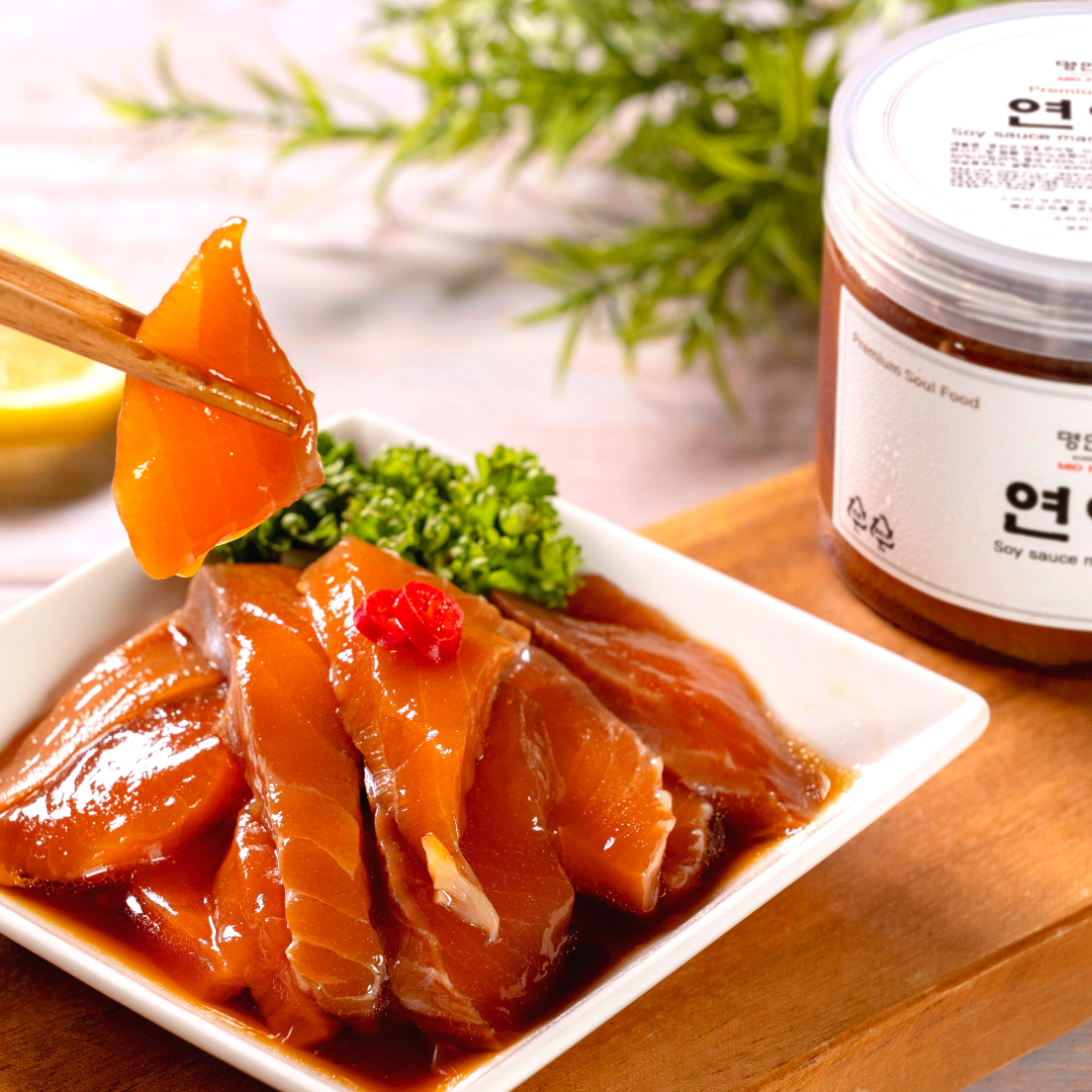 [Ohganae] Soy Sauce Marinated Salmon 200g 명인 오가네 연어장 200g