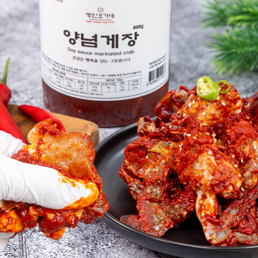 [Ohganae] Spicy Sauce Marinated Crab 800g/명인 오가네 양념 게장 800g