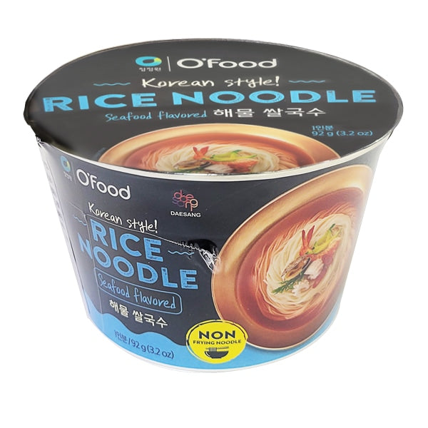 CJW Ofood Korean Style Rice Noodle Seafood Flavored 92g/청정원 Ofood 해물 쌀국수 92g