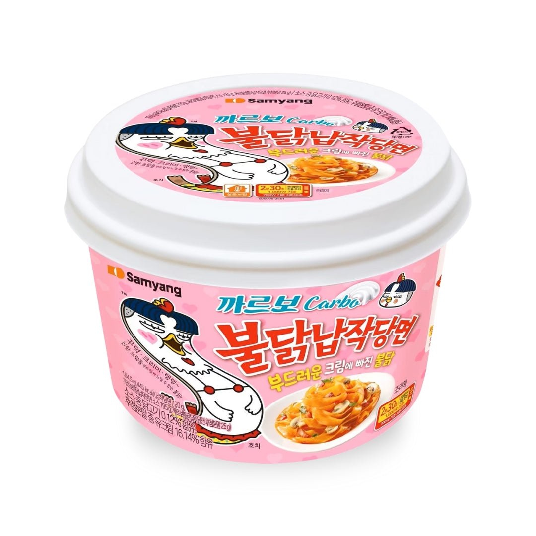[Samyang] Carbo Buldak Hot Chicken Glass Noodle 164.5g / 삼양 까르보 불닭납작당면 164.5g
