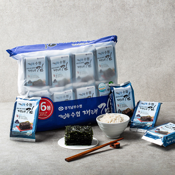 [K Fish] Seasoned Seaweed 16 Pack (4gx16pack) / 수협 재래도시락 김 16봉 (4gx16pack)