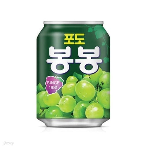 [Bundle of 2][Haitai] Korean Crushed Pear / Grape Bong Bong Juice Drink / 해태 갈아만든배 포도 봉봉