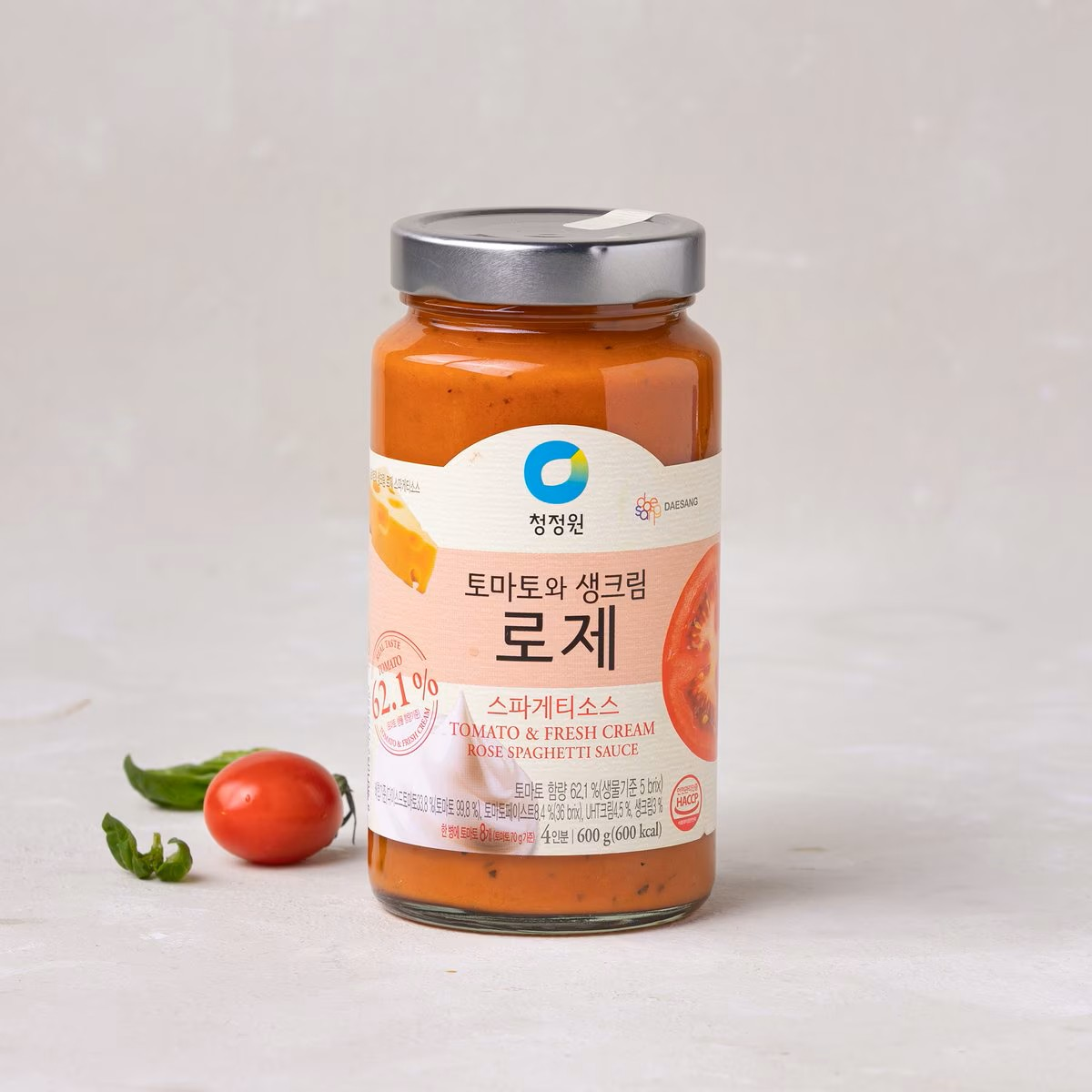 [CJW] Tomato & Fresh Cream Rose Spaghetti Sauce 600g / 청정원 토마토와 생크림 로제 스파게티소스 600g