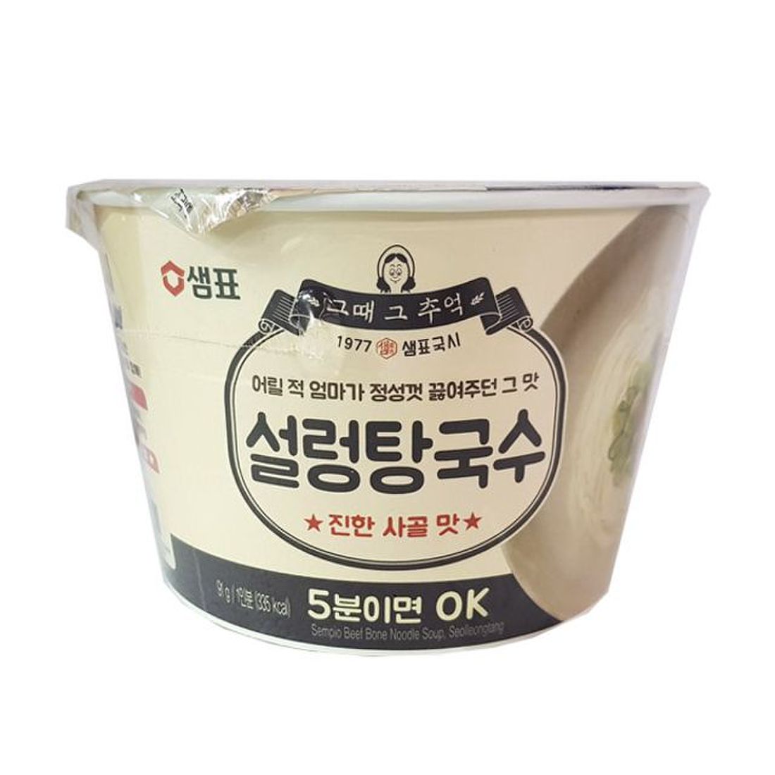 Sempio Seollengtang Noodle Cub 91g/샘표 설렁탕국수 컵 91g