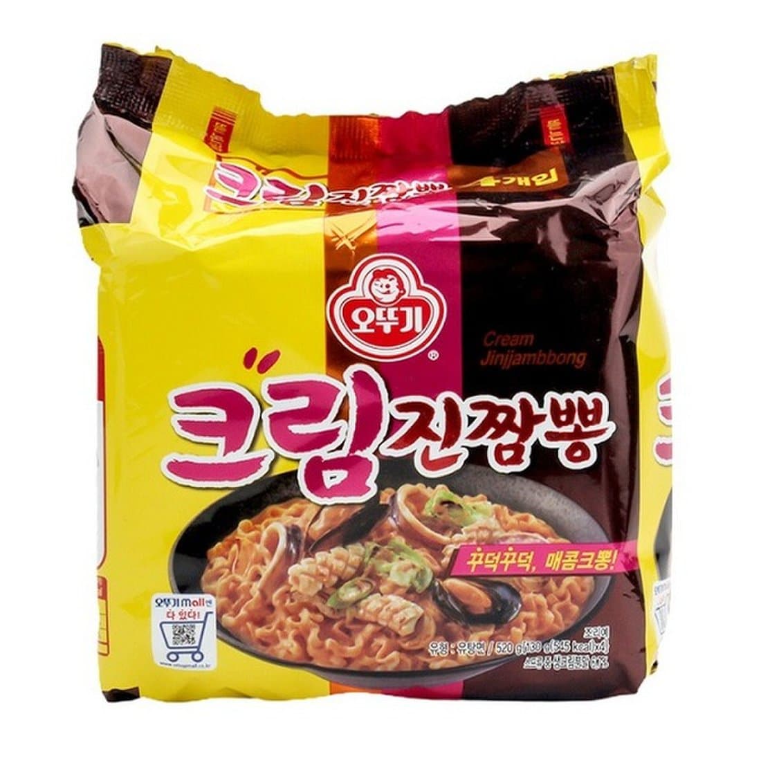 OTG Cream Jinjjambbong multi 크림 진짬뽕 멀티 130g*4