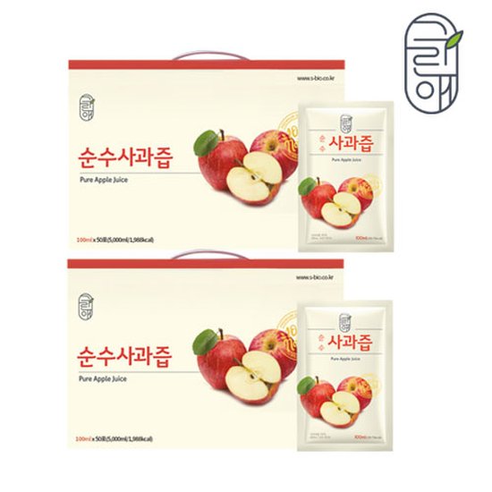 Pure Apple Juice 순수사과즙 100ml 30 Pack